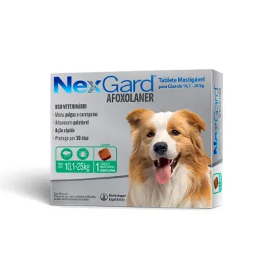 NexGard Antipulgas e Carrapatos para Caes de 10,1 a 25kg_Diagonal